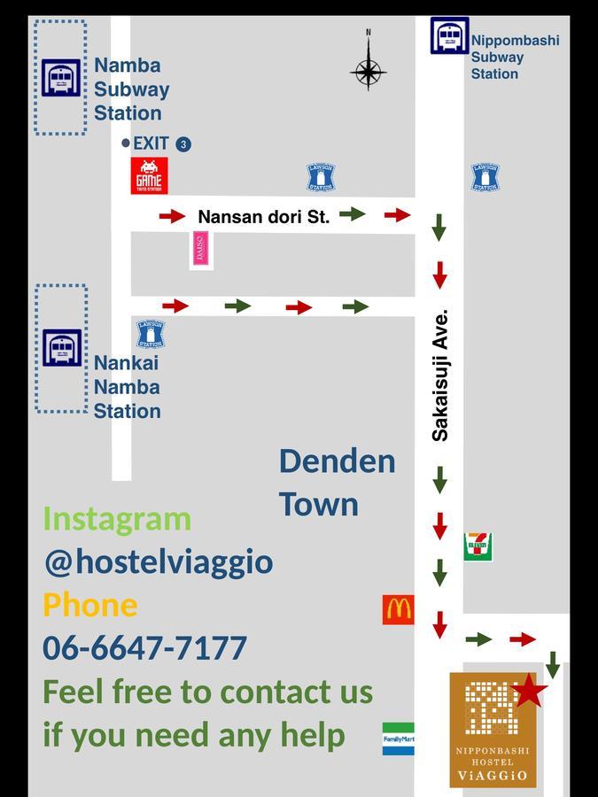 Hostel Viaggio Osaka Ngoại thất bức ảnh